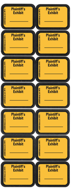 Plaintiff's Exhibit Labels Golden Yellow #476