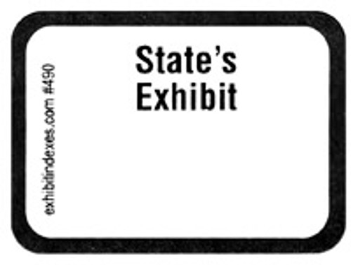 State's Exhibit Label  #490