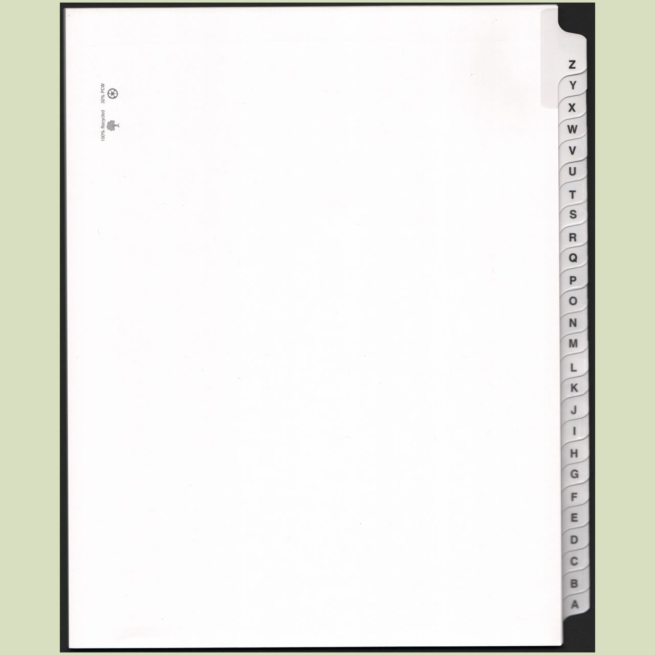 A-Z Dividers (Sets) - ExhibitIndexes.com
