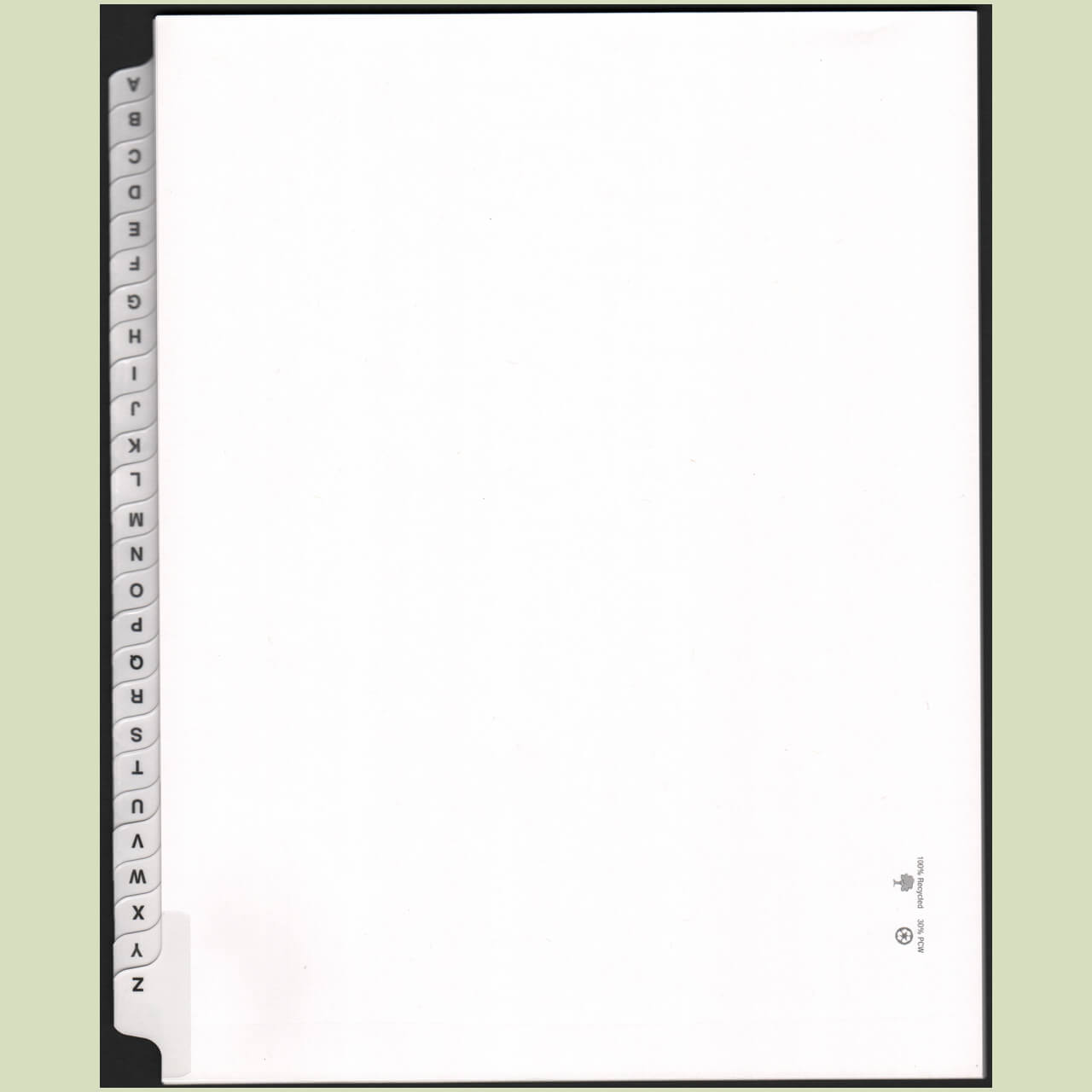 A-Z Dividers (Sets) - ExhibitIndexes.com