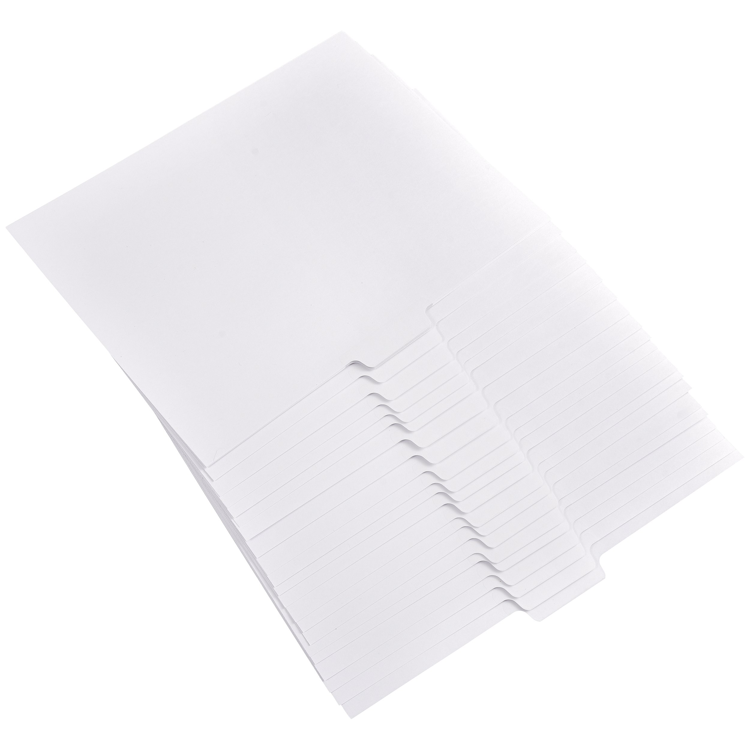 Blank Side Separate Position Laminated Tab - ExhibitIndexes.com