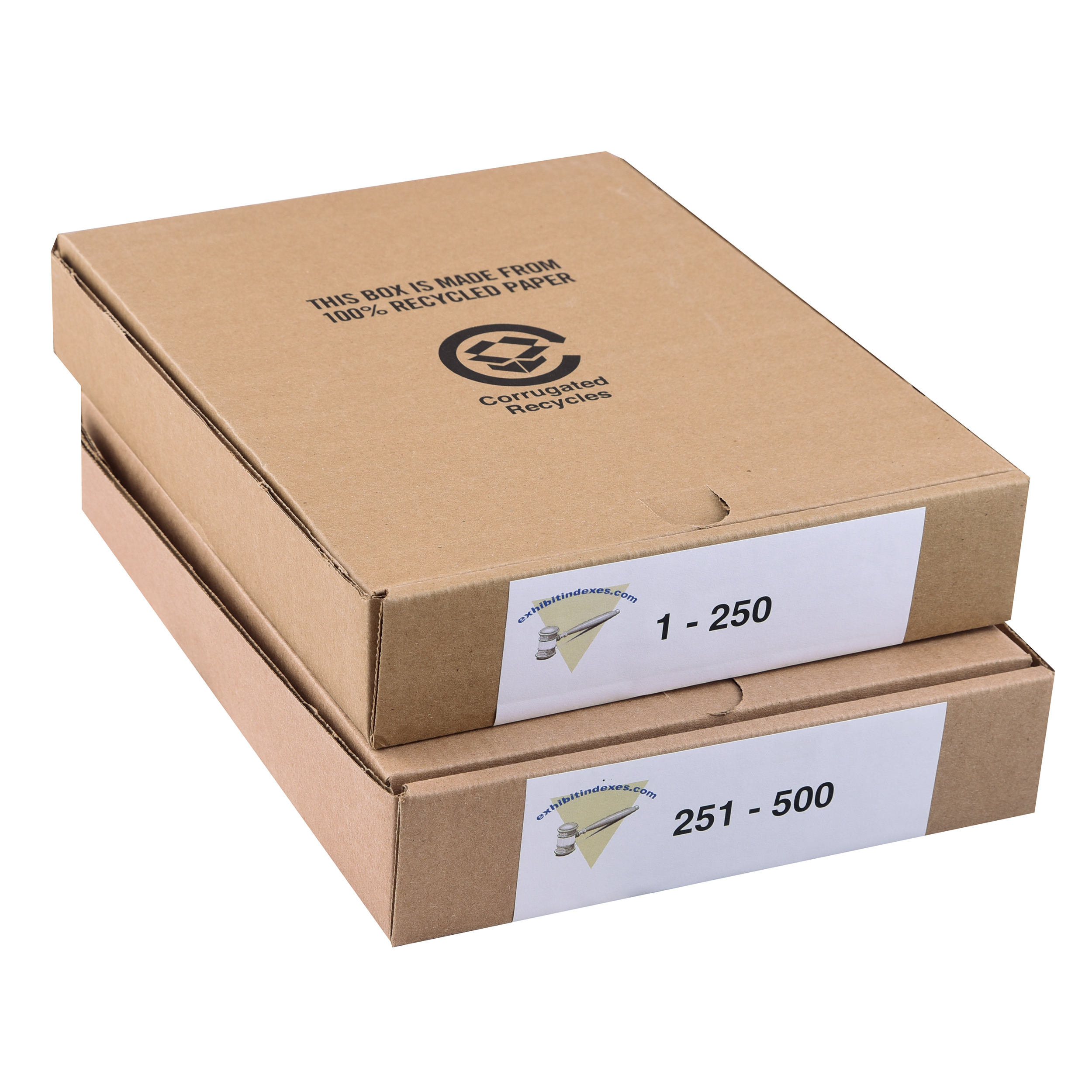 Numbered Dividers 1-500 - ExhibitIndexes.com