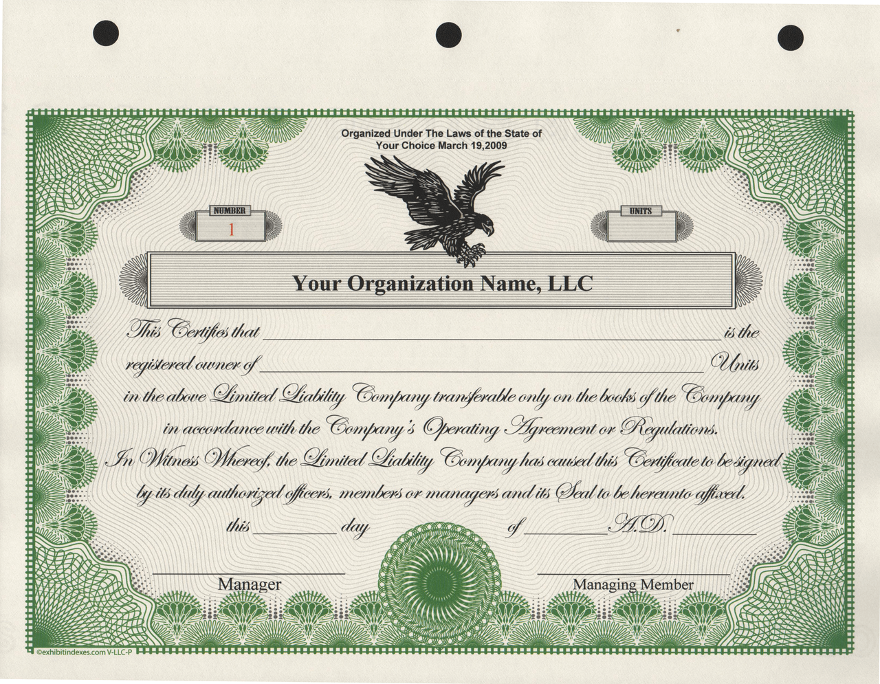 officer's certificate template