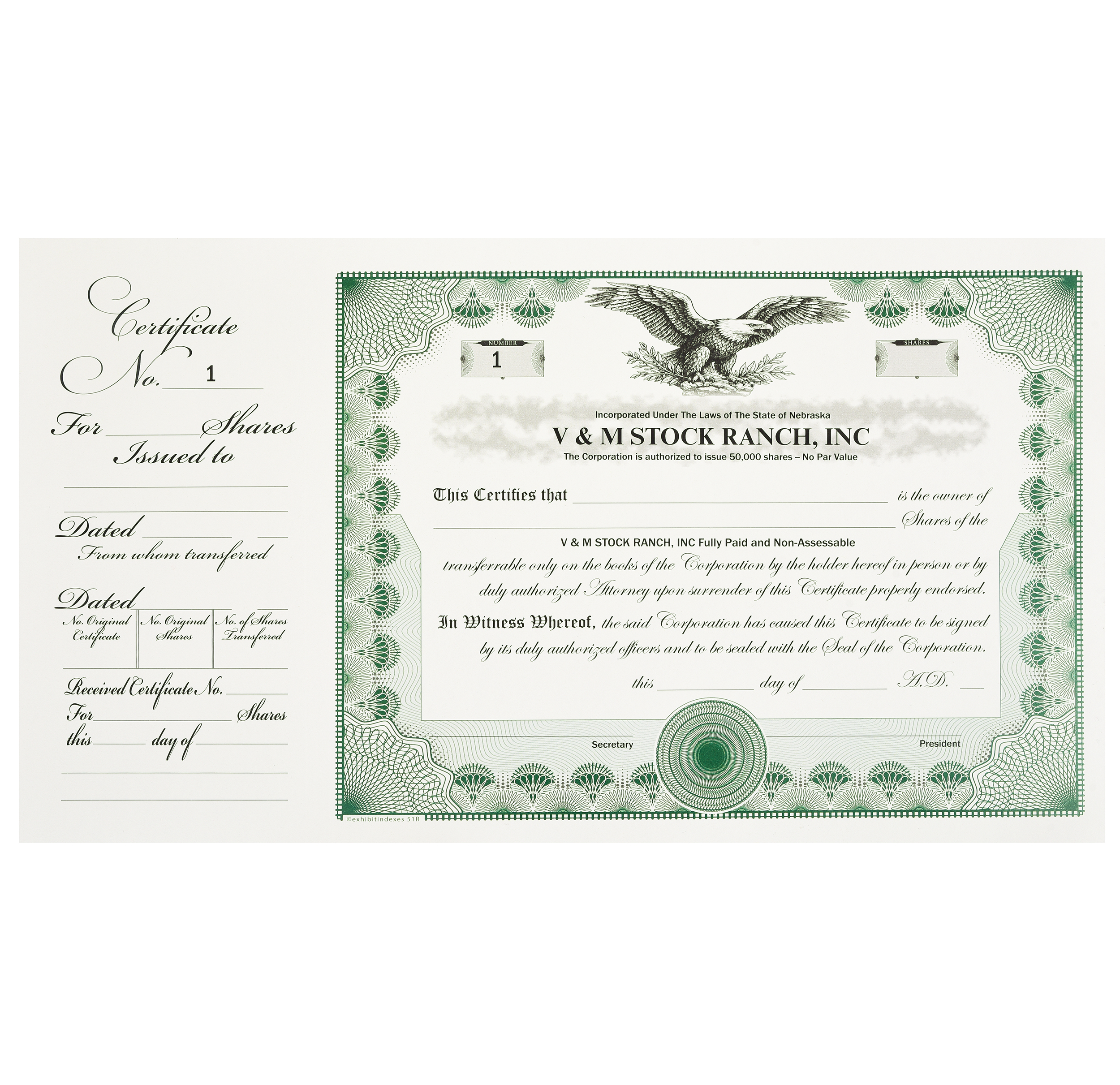 Corporate Stock Certificates - Custom Stock Certificate Printing