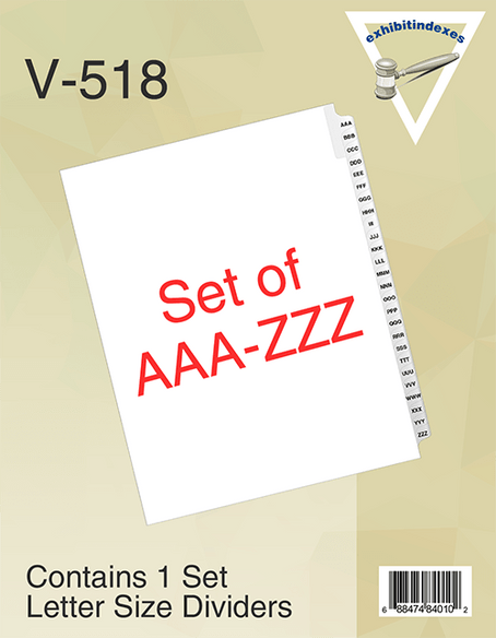 AAA-ZZZ Dividers (3A-3Z)