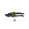 The Super Duty MaxForce Bypass Pruner shown closed with an 8.7 inch length measurement