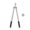 The Regular Duty Lopper standing upright with a 28 inch length measurement