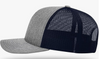 Woodland Tools Heather Grey and Navy Snapback Trucker Hat (Side)