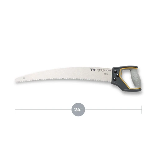 The Super Duty 18 inch D-Handle Saw shown full length with a 24 inch length measurement