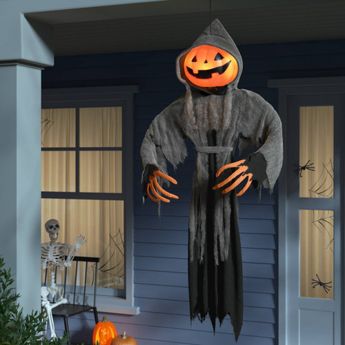 Lewis & Friends 8' Halloween Light and Sound Lewis the Pumpk