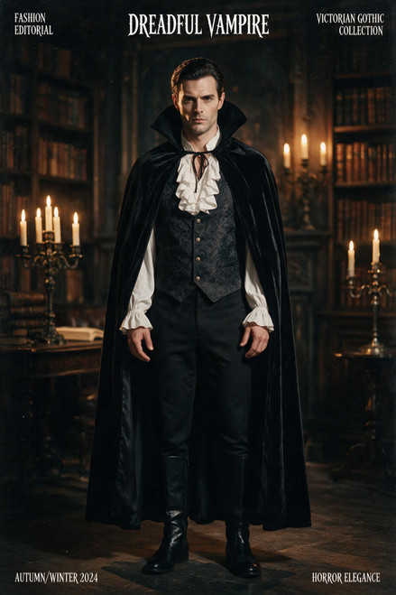 Men's Dreadful Vampire Costume