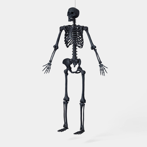 60" Multi Pose-N-Stay Large Skeleton, Black Terra Cotta