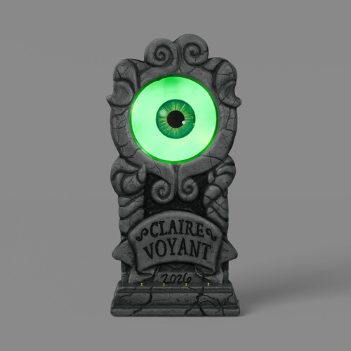 27" Halloween Claire Voyant Tombstone Decorative Prop