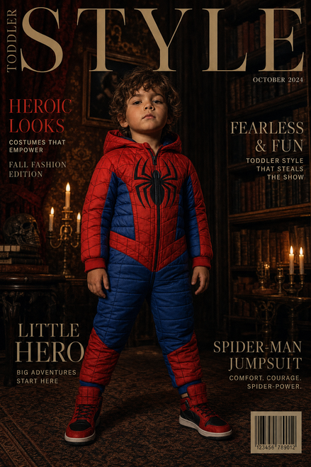 Toddler's Marvel Spider-Man Padded Jumpsuit Costume