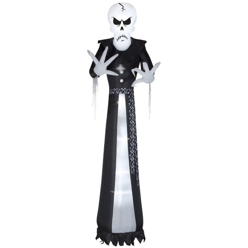Gemmy Giant Airblown Inflatable Dapper Skull Ghoul, 12 ft Ta