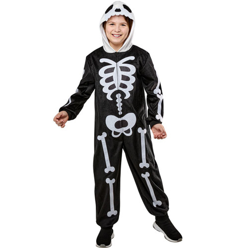 Rubies Kids' Skeleton Hooded Costume