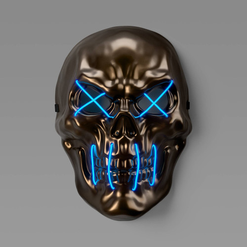 Adult Accessories Light-Up Grim Skull Mask — Hyde & EEK! Bou