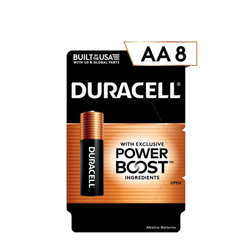 Duracell 1.5V CopperTop Alkaline D Batteries, 8 Pack