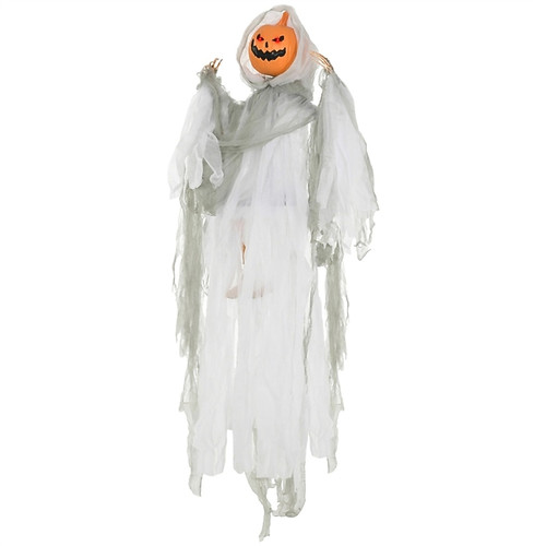 SUNOYAR 47.2 inch Hanging Pumpkin Ghost Halloween Decoration