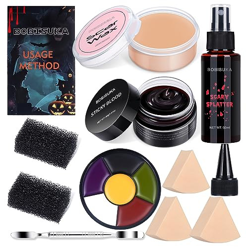 BOBISUKA Demonic Special Effects SFX Halloween Makeup Kit (5