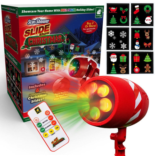 Star Shower Slide Show Halloween Holiday LED Projector, AS-S