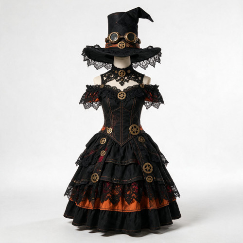 Handcrafted Gothic Steampunk Witch
