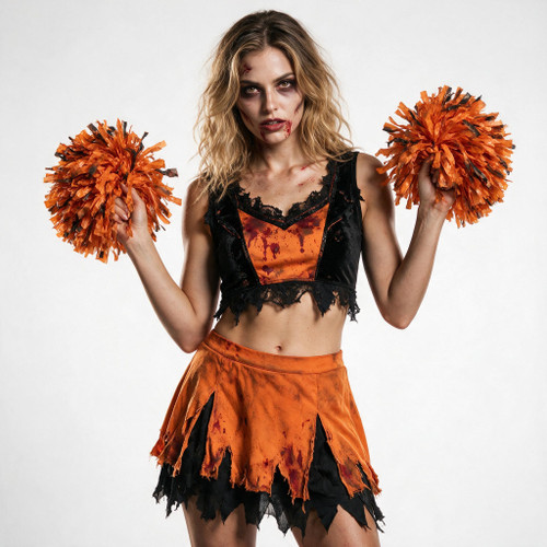 Antiqued Cheerleader Zombie — Manor Edition
