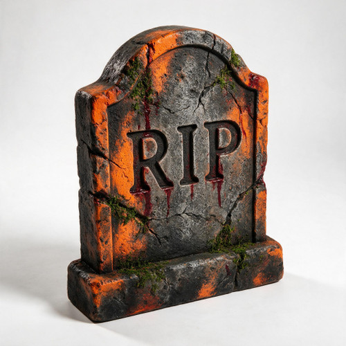 Elite Antiqued Tombstone RIP