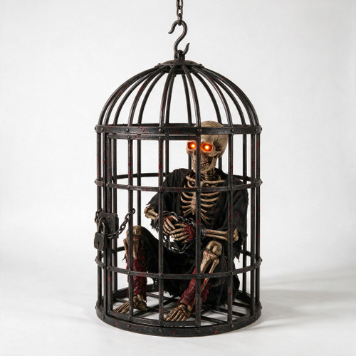 Premium Sound-Reactive Hanging Cage Prisoner