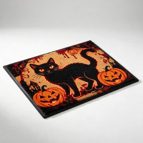 Sound-Reactive Halloween Doormat — Manor Edition