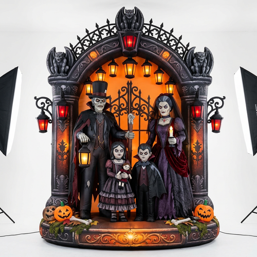 Grand Gothic Ghoul Family Portrait