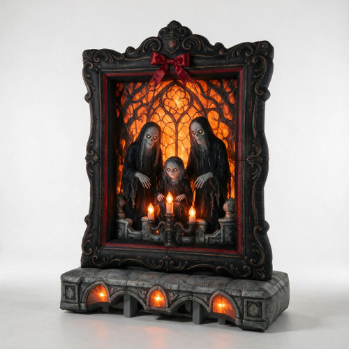 Hand-Painted Ghoul Family Portrait — Heritage Edition
