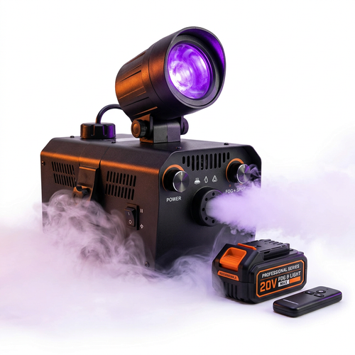 Professional-Grade Animated Purple Spotlight LED