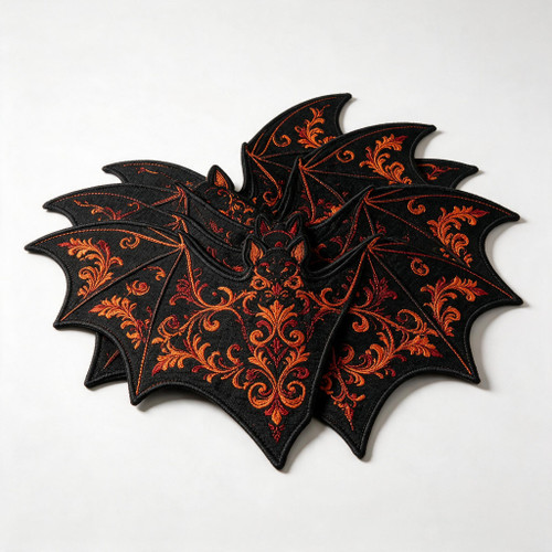 Cinema-Grade Baroque Halloween Placemat Set