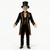 SUNOYAR 5.7ft Outdoor Animatronics Wizard with Pumpkin Face, Sound-Activated