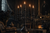 Matte Black Metal 5 Taper Halloween Candelabra