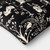Square Halloween Pillow, black/ivory