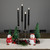 Set of 4 Solid Black LED Flickering Flameless Halloween Tape