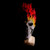 Flame Skull Halloween Scary Mask, Full Head Realistic Latex