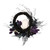 24 in. Halloween Skull Half Wreath