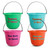 Halloween Trick-or-Treat Candy Pail Buckets 9" (Pack of 4)