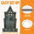 Joyfy 16" Halloween Tombstones, 9 Pcs, Outdoor Graveyard Dec