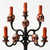 Studio Animated Skull Candelabra