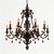 Manor Antiqued Chandelier Gothic