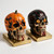 Animated Skull Bookend Pair — Premium Edition