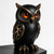 Aged Bronze Ceramic Owl Tabletop — Premium Edition