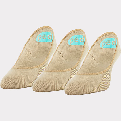 Lightweight Super Low Cut No Show, Extended, 3 Pack