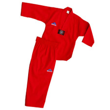 RIBBED RED TAEKWONDO UNIFORM RIBBED RED TAEKWONDO UNIFORM