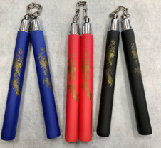 FOAM NUNCHUCKS WITH CHAIN (DRAGON)