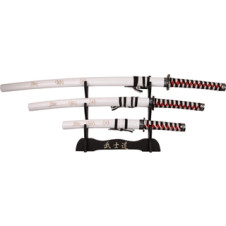 3 Piece Sword Set with Display Stand